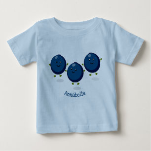 illustration av tecknaden för lila av blåbär i lyc t shirt