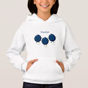 illustration av tecknaden för lila av blåbär i lyc t shirt