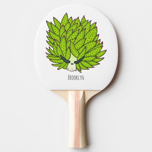 illustration av tecknaden för Löv-instruktion Pingisracket (Framsidan)