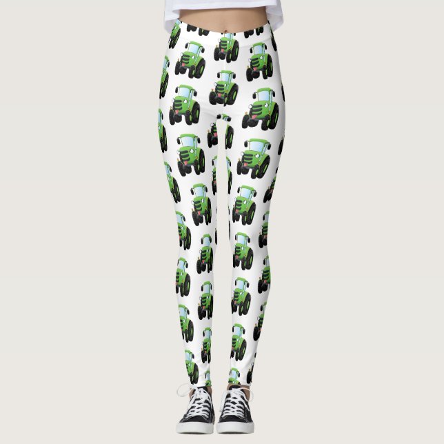 illustration av tecknaden för lycklig-jordbrukstra leggings (Framsida)
