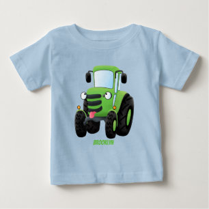 illustration av tecknaden för lycklig-jordbrukstra t shirt