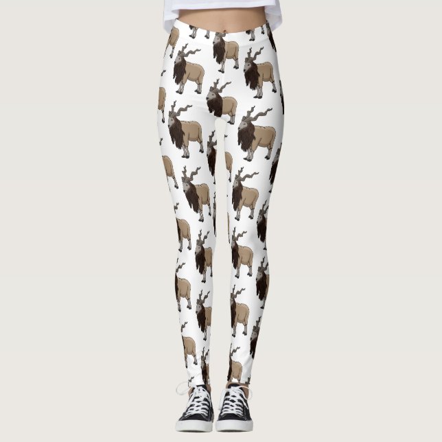 illustration av tecknaden för marktjänstgetter leggings (Framsida)