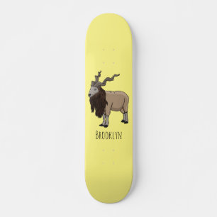 illustration av tecknaden för marktjänstgetter mini skateboard bräda 18,5 cm