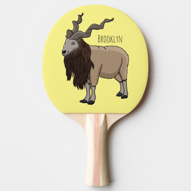 illustration av tecknaden för marktjänstgetter pingisracket (Framsidan)