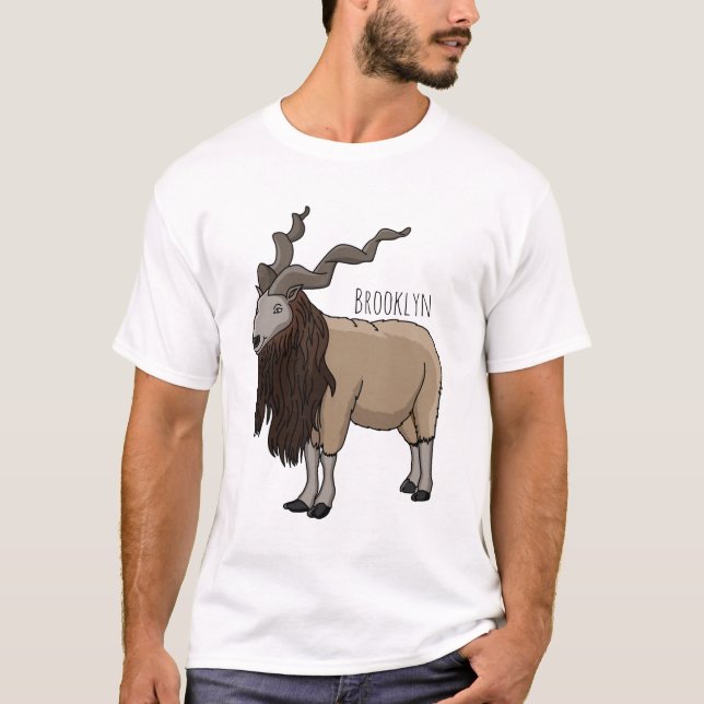 illustration av tecknaden för marktjänstgetter t shirt (Framsida)