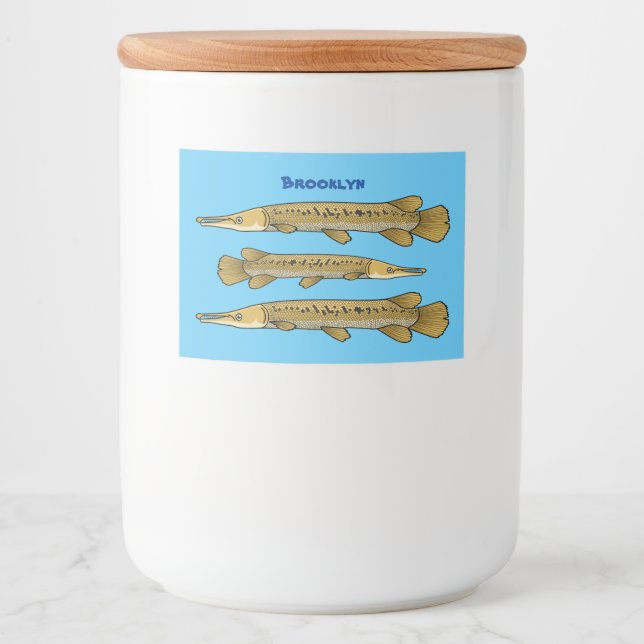 illustration av tecknaden för marulkgarver mat etiketter (Framsida)