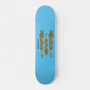 illustration av tecknaden för marulkgarver mini skateboard bräda 18,5 cm