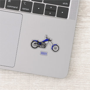 illustration av tecknaden för motorcykel i Chopper Klistermärken