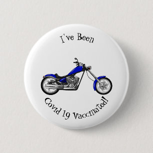 illustration av tecknaden för motorcykel i Chopper Knapp