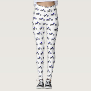 illustration av tecknaden för motorcykel i Chopper Leggings