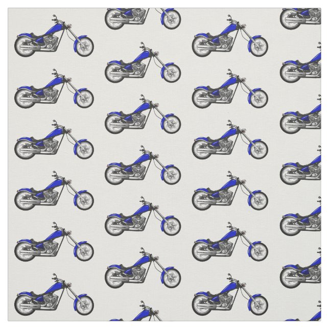 illustration av tecknaden för motorcykel i Chopper Tyg (Provkarta)