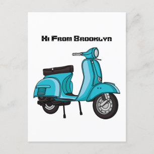 illustration av tecknaden för motorcyklar i rutt m vykort