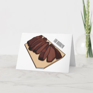 illustration av tecknaden för nötköttsbetet kort