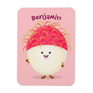illustration av tecknaden för rosa av akut rambuta magnet