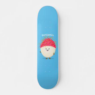 illustration av tecknaden för rosa av akut rambuta mini skateboard bräda 18,5 cm