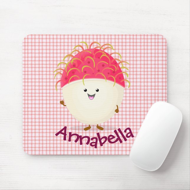 illustration av tecknaden för rosa av akut rambuta musmatta (Med mus)