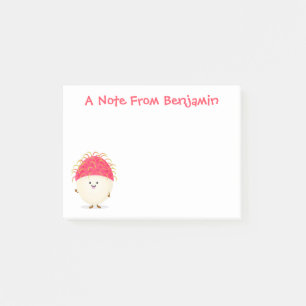 illustration av tecknaden för rosa av akut rambuta post-it block