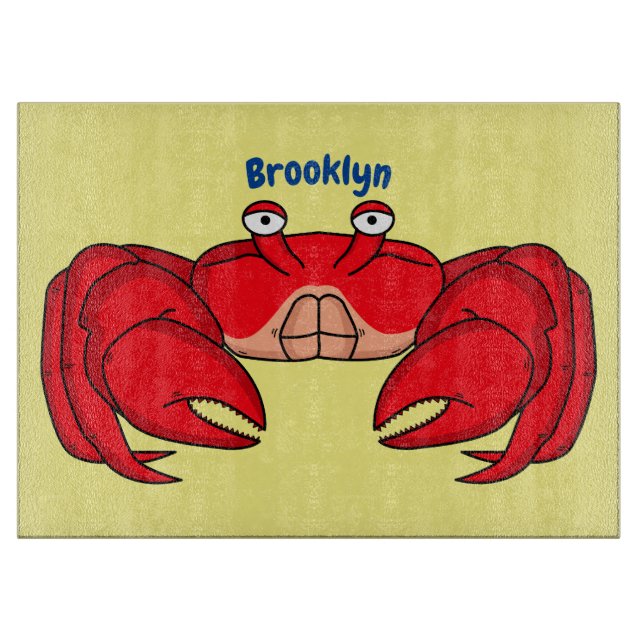 illustration av tecknaden för rött krabba (Framsidan)