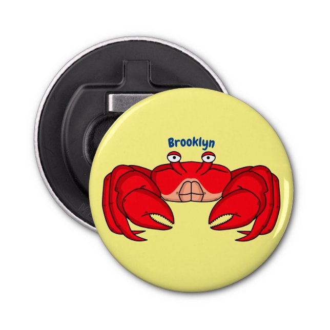 illustration av tecknaden för rött krabba flasköppnare (Framsidan)