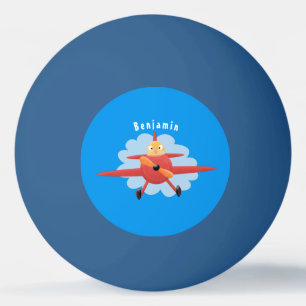 illustration av tecknaden för rutflygplansflygets pingisboll
