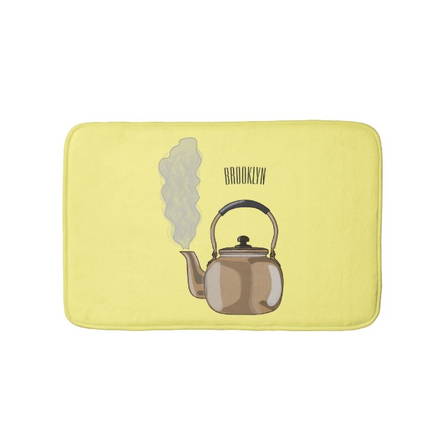 illustration av tecknaden för slingor eller hakar badrumsmatta (Framsidan)