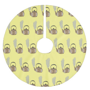 illustration av tecknaden för slingor eller hakar julgransmatta borstad polyester