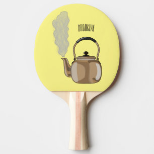 illustration av tecknaden för slingor eller hakar pingisracket