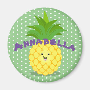 illustration av tecknaden för tropiska frukter med magnet