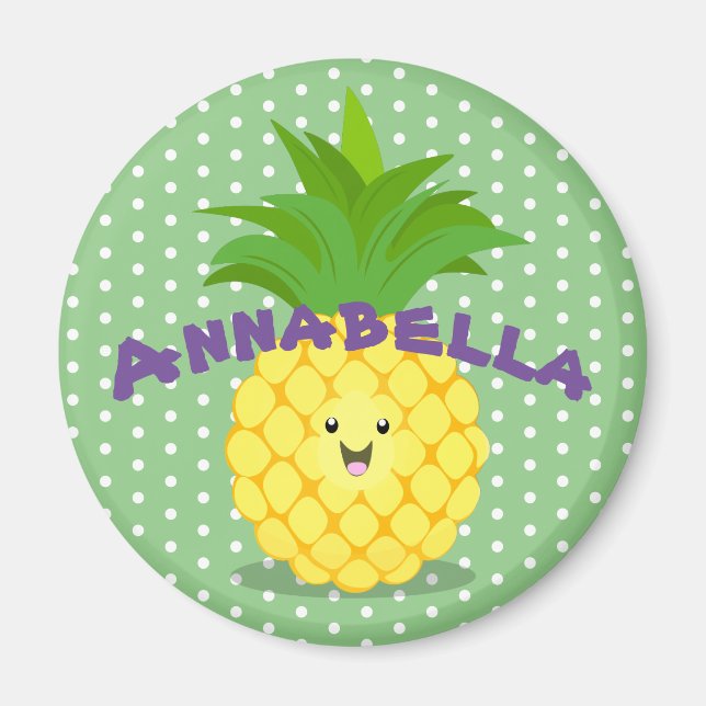 illustration av tecknaden för tropiska frukter med magnet (Framsidan)