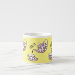 illustration av tecknaden för uppsättningen tekopp espressomugg