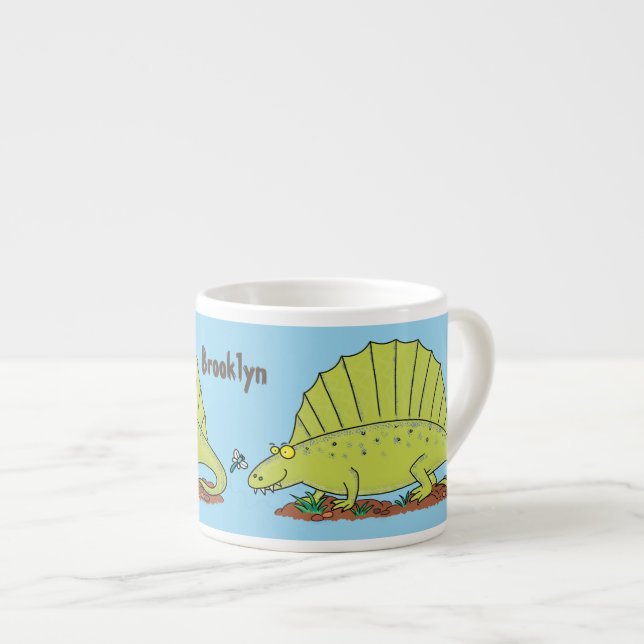 illustration av tecknaden för utspädd grönt espressomugg (Framsida höger)