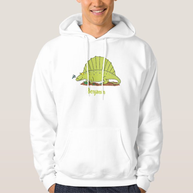 illustration av tecknaden för utspädd grönt hoodie (Framsida)