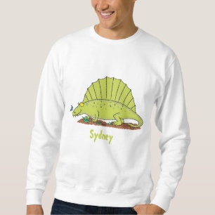 illustration av tecknaden för utspädd grönt lång ärmad tröja