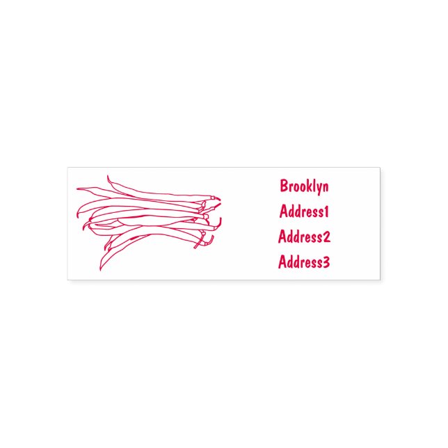 illustration av tecknaden grönt bönor självfärgande stämpel (Design)