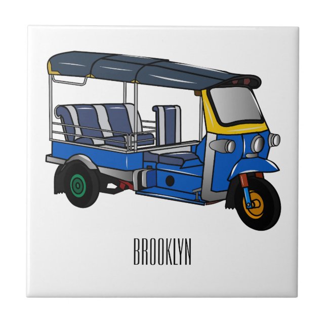illustration av tecknaden i röret kakelplatta (Framsidan)