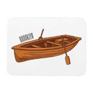 illustration av tecknaden i rullbåt magnet
