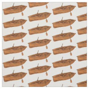 illustration av tecknaden i rullbåt tyg