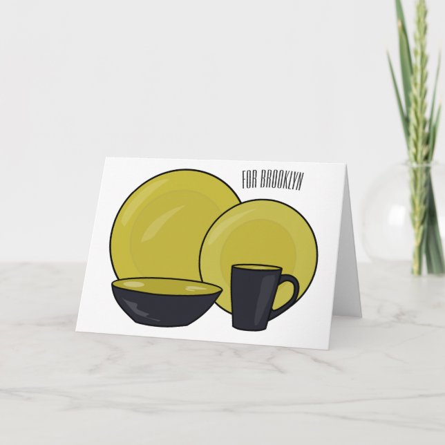 illustration av tecknaden i tabellprogramuppsättni kort (Framsida)