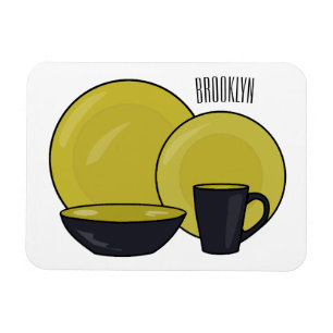 illustration av tecknaden i tabellprogramuppsättni magnet