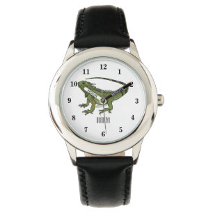 illustration av tecknaden Iguana Armbandsur