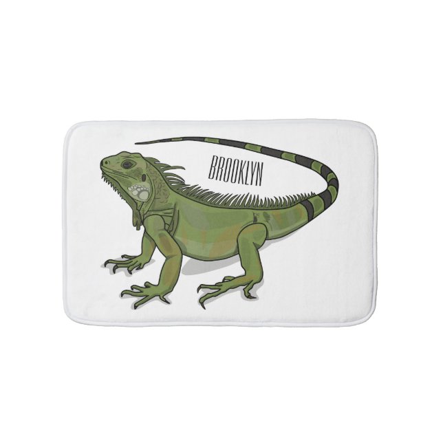 illustration av tecknaden Iguana Badrumsmatta (Framsidan)