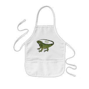 illustration av tecknaden Iguana Barnförkläde