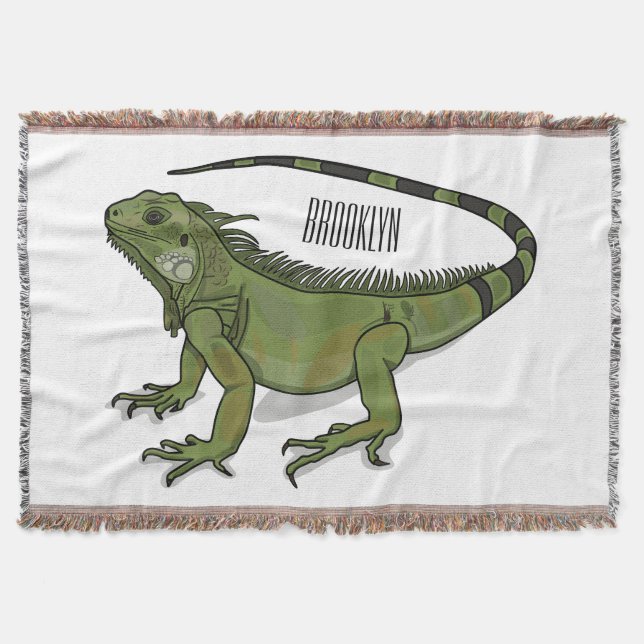 illustration av tecknaden Iguana Filt (Framsidan)
