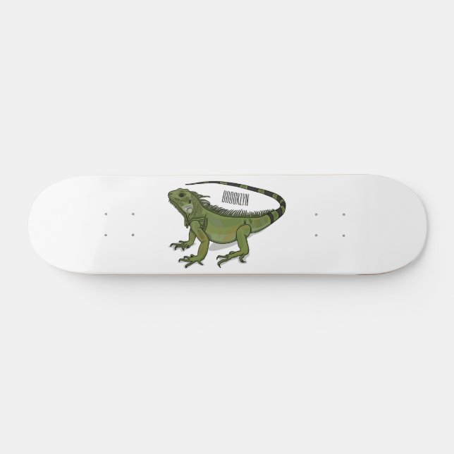illustration av tecknaden Iguana Mini Skateboard Bräda 18,5 Cm (Horz)
