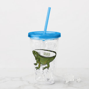 illustration av tecknaden Iguana Take Away Mugg