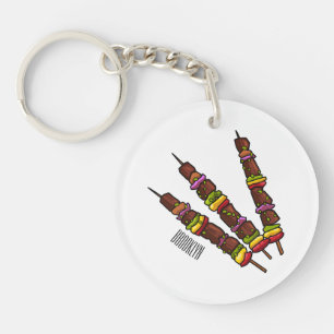 illustration av tecknaden Kebab eller kabob