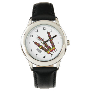 illustration av tecknaden Kebab eller kabob Armbandsur