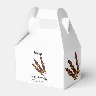 illustration av tecknaden Kebab eller kabob Presentaskar