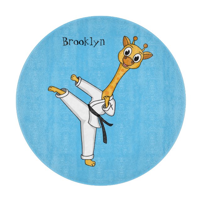 illustration av tecknaden kung fu giraffe (Framsidan)