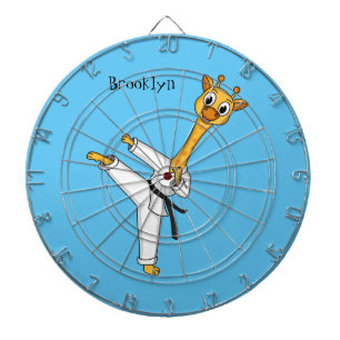 illustration av tecknaden kung fu giraffe darttavla
